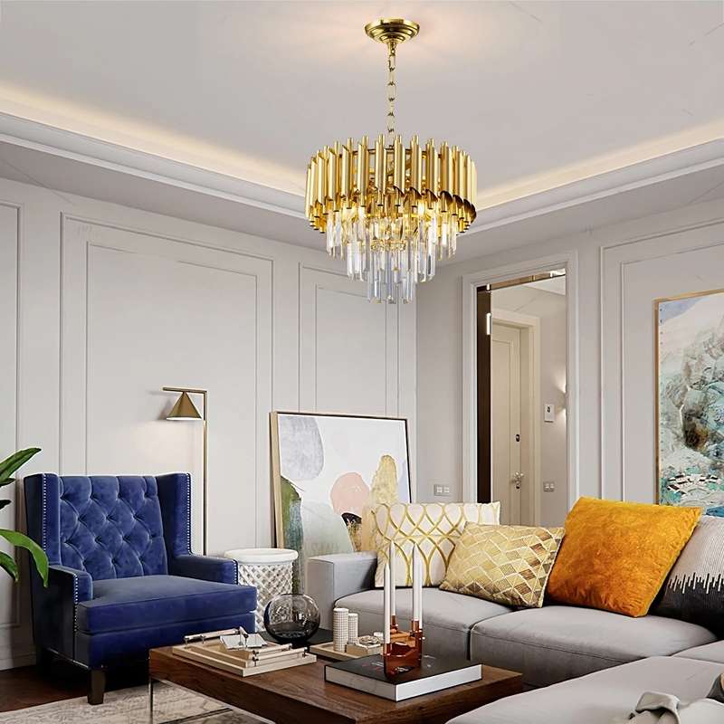 Candelabru Cristal A' Coruna, 3x E14, Auriu