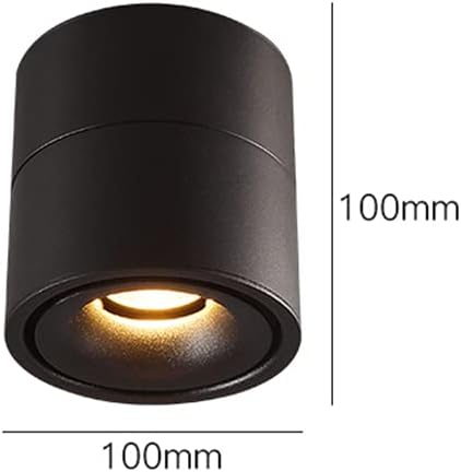 Spot LED Negru Rotiti 180 de grade 12W 4000K