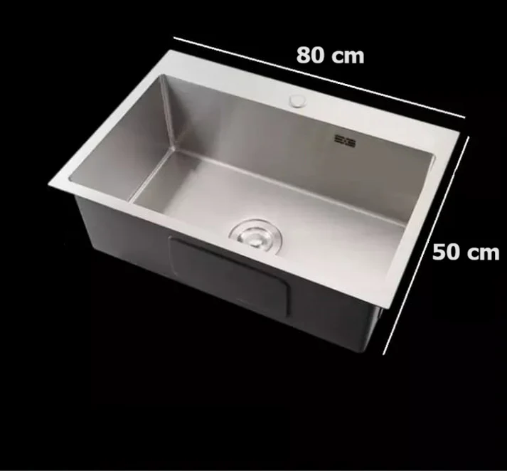 Chiuveta Bucatarie, Otel Inoxidabil, 80x50 cm RV22