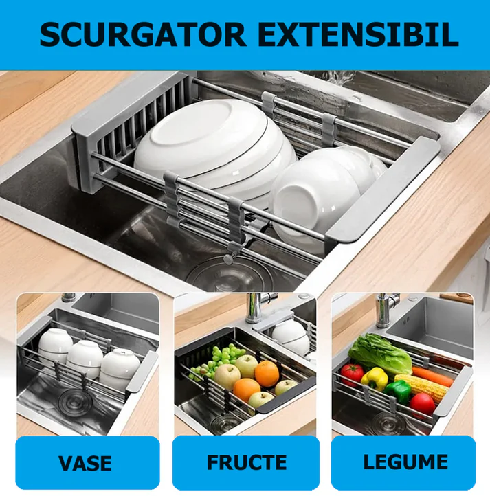 Chiuveta bucatarie, otel inoxidabil 304, kit scurgere si scurgator inclus, 80x50, neagru RV18