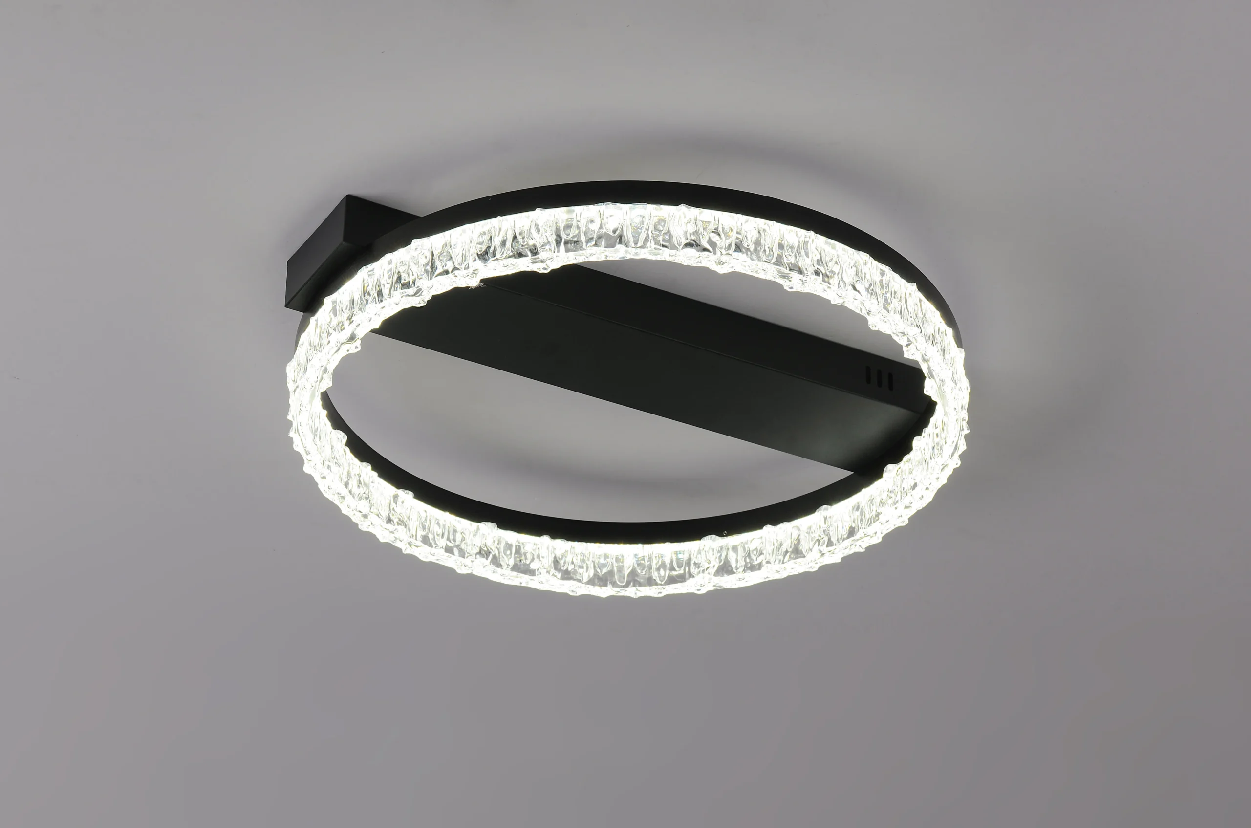 Lustra LED 80w, cu Telecomanda, 3 Tipuri de Lumina, Intensitate Reglabila, Negru 9898/1