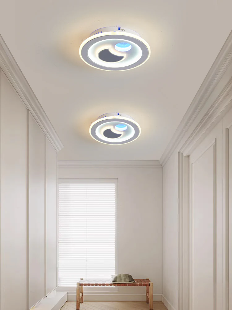 Aplica LED 60W 9113-240, 3 Tipuri De Lumina, Alb/Gri