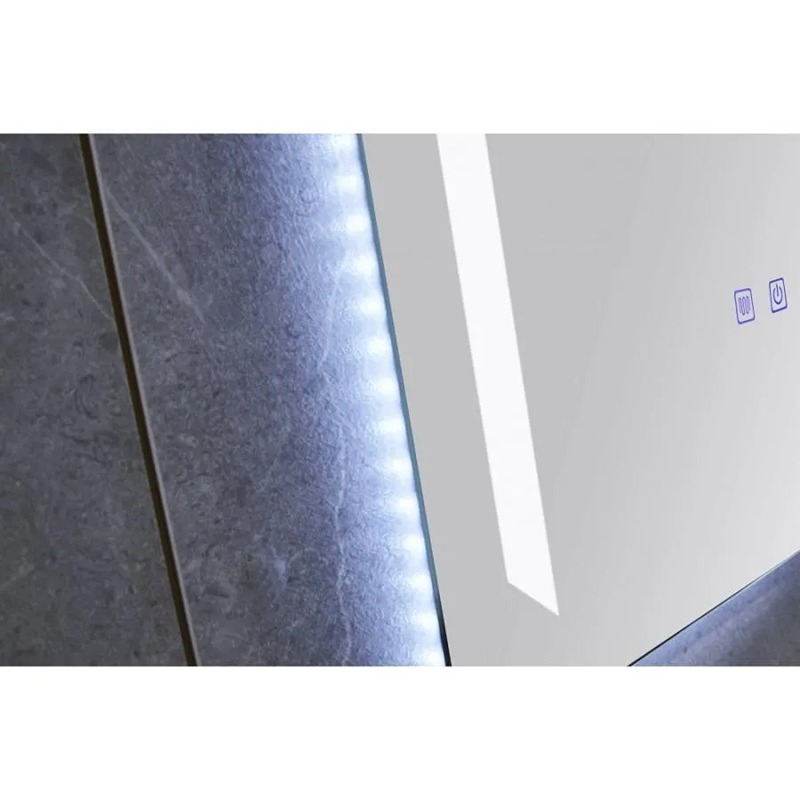 Oglinda LED 60×80 cm cu Touch – 3 tipuri de lumină Functie Dezaburire