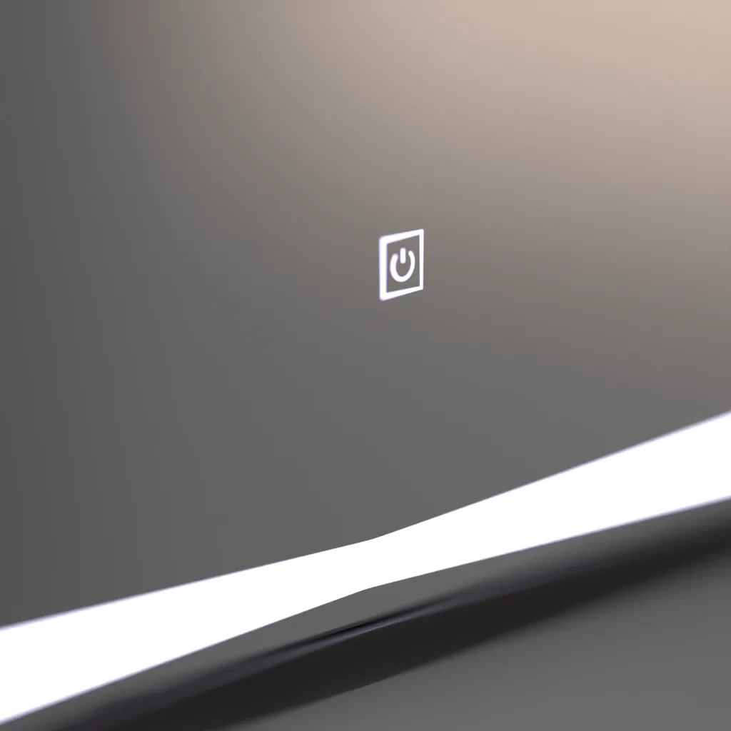 Oglinda LED Touch Rama Neagra 60x80cm