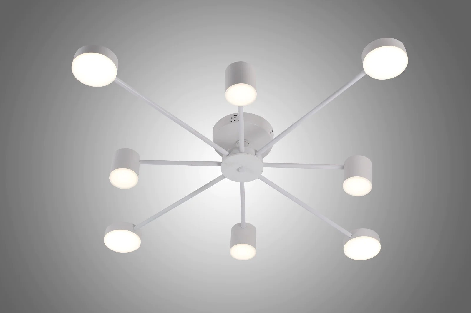 Lustra LED, Model R9029-8, Cu Telecomanda, 3 Tipuri De Lumina, Intensitate Reglabila, 96W, Alb