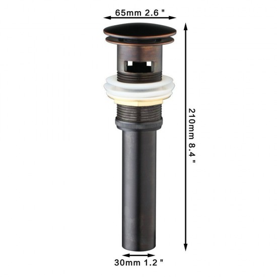 Sifon Lavoar Negru Antichizat Cu Prea Plin