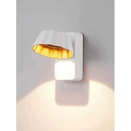 APLICA CU LED ALB-AURIU 7W EXTERIOR LUMINA CALDA