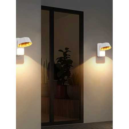 APLICA CU LED ALB-AURIU 7W EXTERIOR LUMINA CALDA