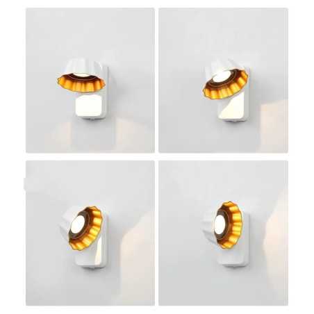 APLICA CU LED ALB-AURIU 7W EXTERIOR LUMINA CALDA