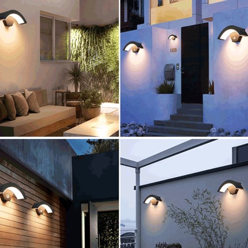 APLICA CU LED +SENZOR DE MISCARE EXTERIOR FB3017 9W 4000K LUMINA NEUTRA