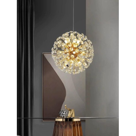 Candelabru Glob Cristal Gold D50cm