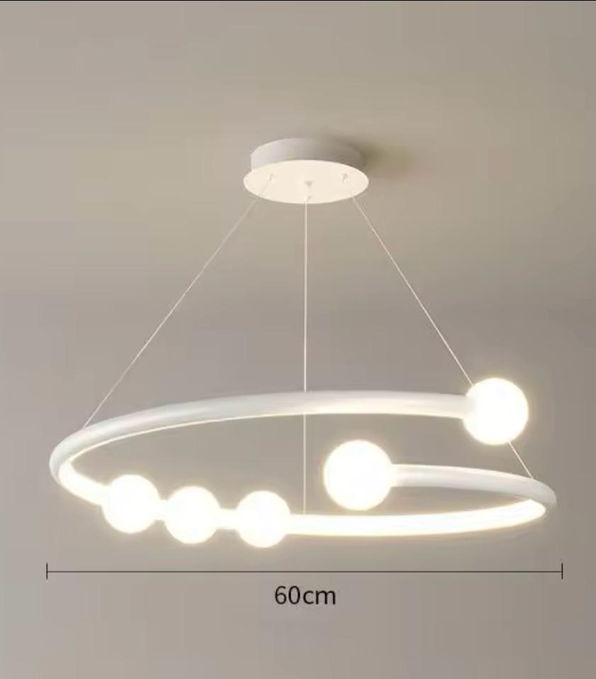 Lustra LED Suspendata ONE Alb 130W Dimabla 3 Tipuri De Iluminat