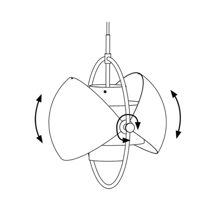 CORP DE ILUMINAT PE FIR FANTASY NEGRU