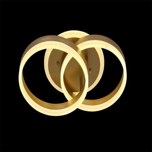 Lustra LED cu Telecomanda 120W Gold Metal-Acril