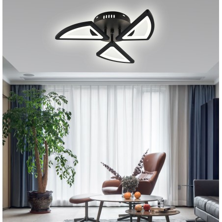 Lustra LED cu Telecomanda wifi 2.4G cu lumina/rece/calda/neutra intensitate reglabila