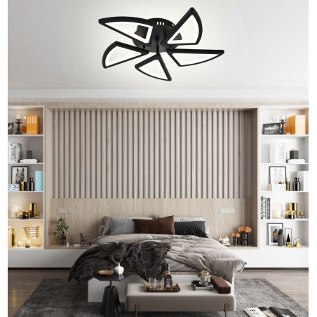 Lustra LED cu Telecomanda wifi 2.4G cu lumina/rece/calda/neutra intensitate reglabila