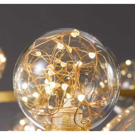 Lustră LED Grape 90W Auriu