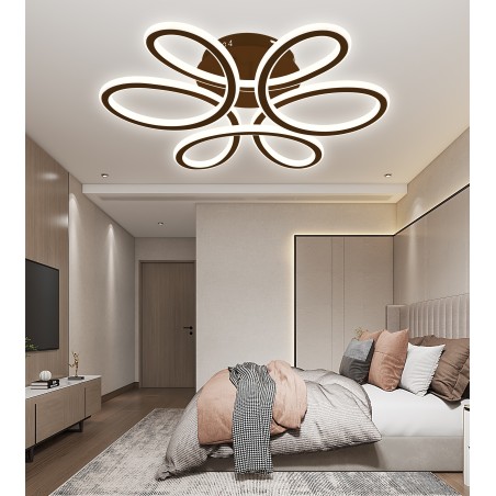 Lustra LED Maro cu Telecomanda cu 3 functii lumina/rece/calda/neutra 215W