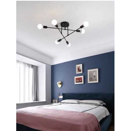 Lustra Twig Negru e27*6 maxim 40w/bec