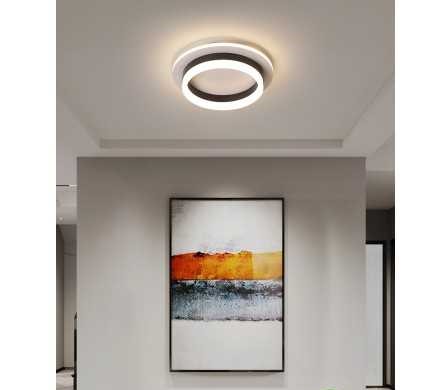 Plafoniera Negru 30W Rotunda Led Lumina Calda Neutra Rece