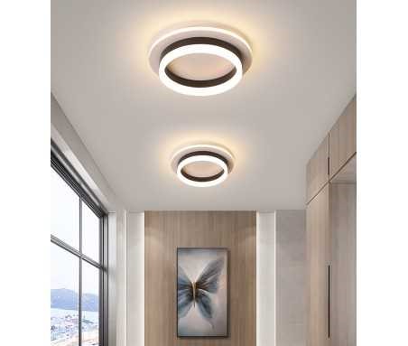 Plafoniera Negru 30W Rotunda Led Lumina Calda Neutra Rece