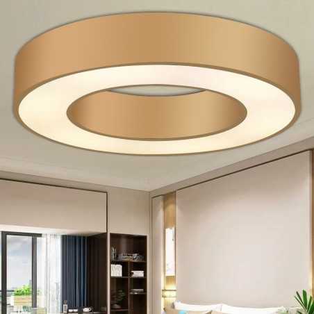 Plafoniera Rotund Auriu D50CM 48W Led Lumina Neutra