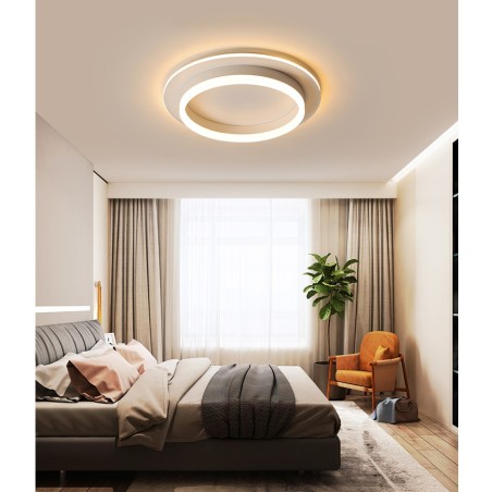 Plafoniera Rotunda 30W Led Lumina Calda Neutra Rece M 1023 RD WT