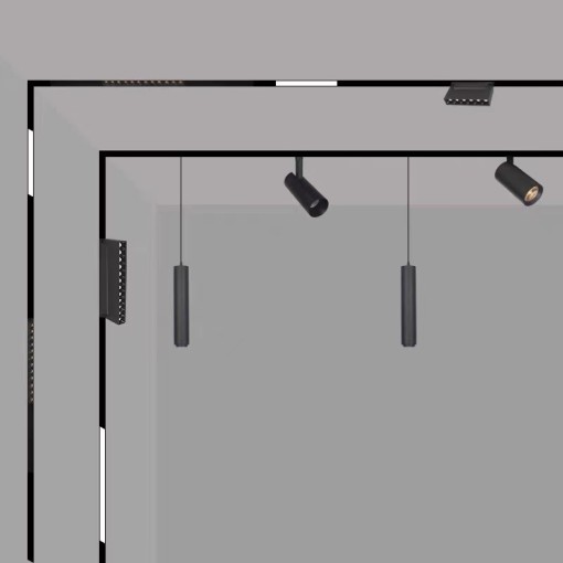 Lustra pendul glob magnetic metal negru 5W cu LED 4000K