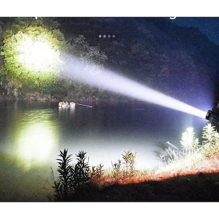 Lanterna cu 8 LED, Incarcare Solara si USB, Lumina Laterala si Frontala, 4 Moduri de Iluminare, Rezistenta la Apa